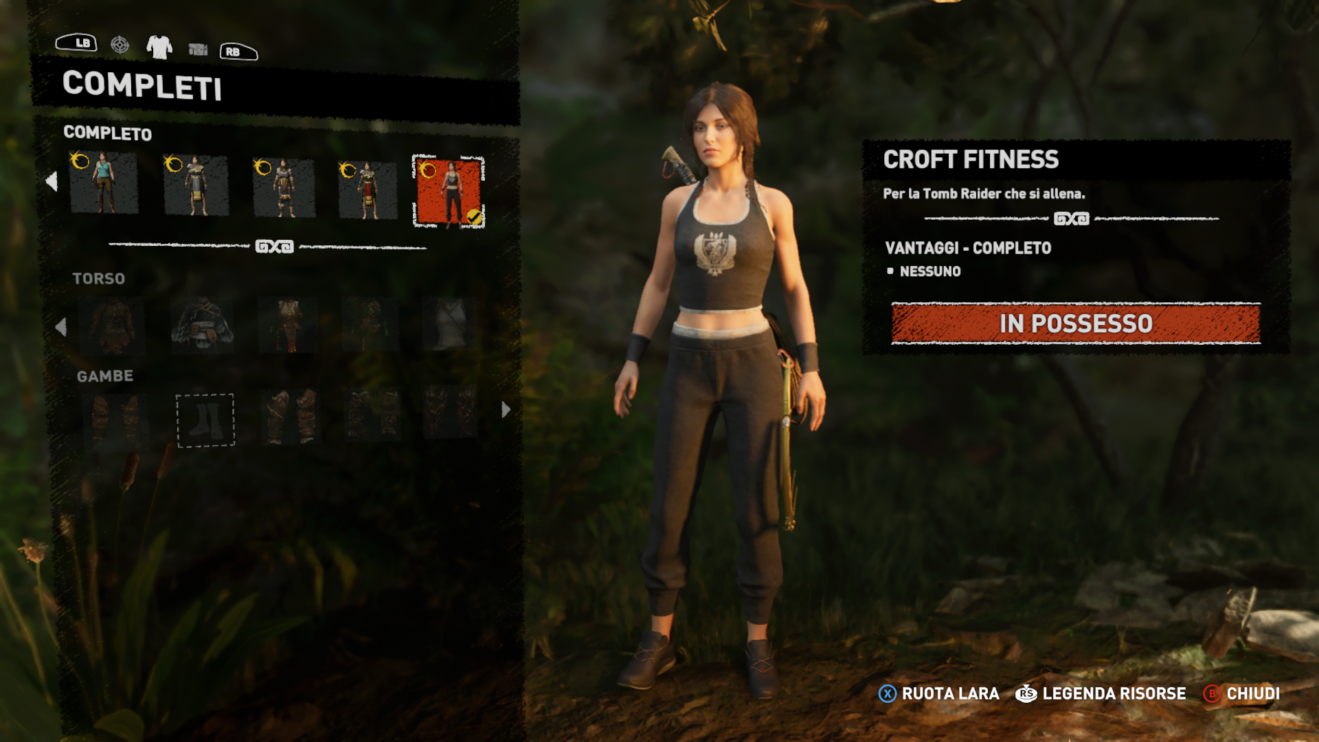 Shadow of the Tomb Raider Croft Fitness Outfit
